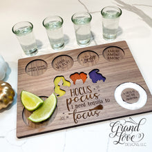 Load image into Gallery viewer, Hocus Pocus Flight Board - Tequila, Alcohol &amp; Vodka