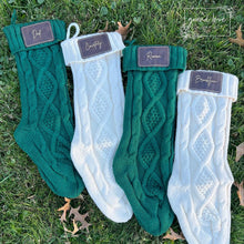 Load image into Gallery viewer, Personalized Knit Christmas Stocking